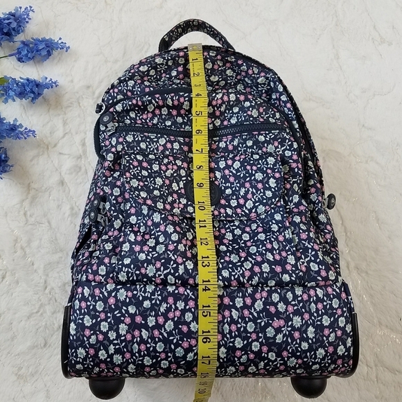 Kipling Sanaa Large Rolling Backpack Floral Rush - Picture 5 of 16